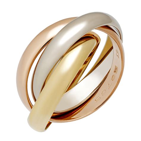 cartier 3 tone ring.